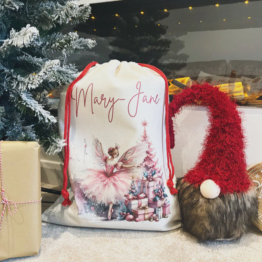 Santa Sack Ballerina Christmas Fairy