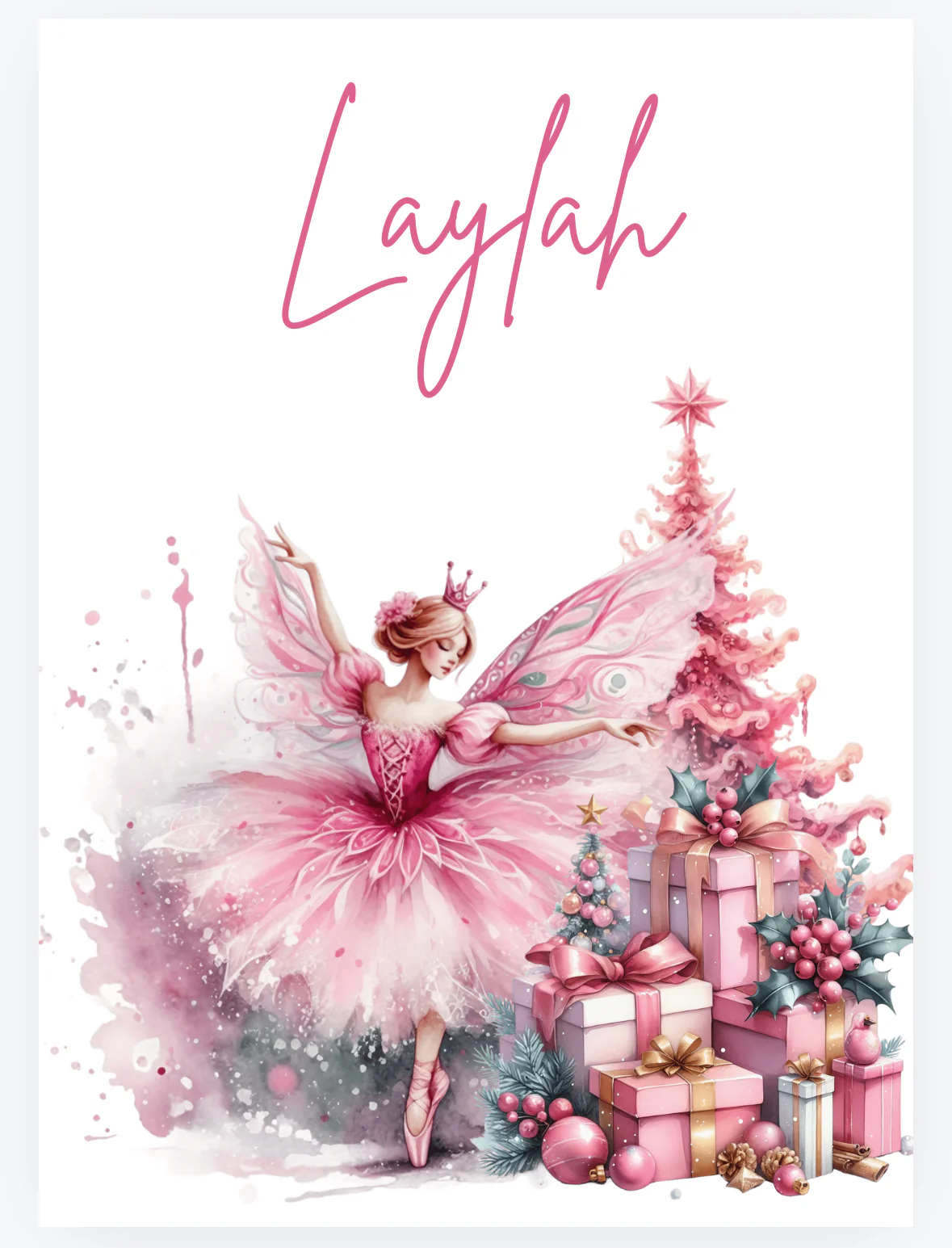 Santa Sack Ballerina Christmas Fairy - Image 3
