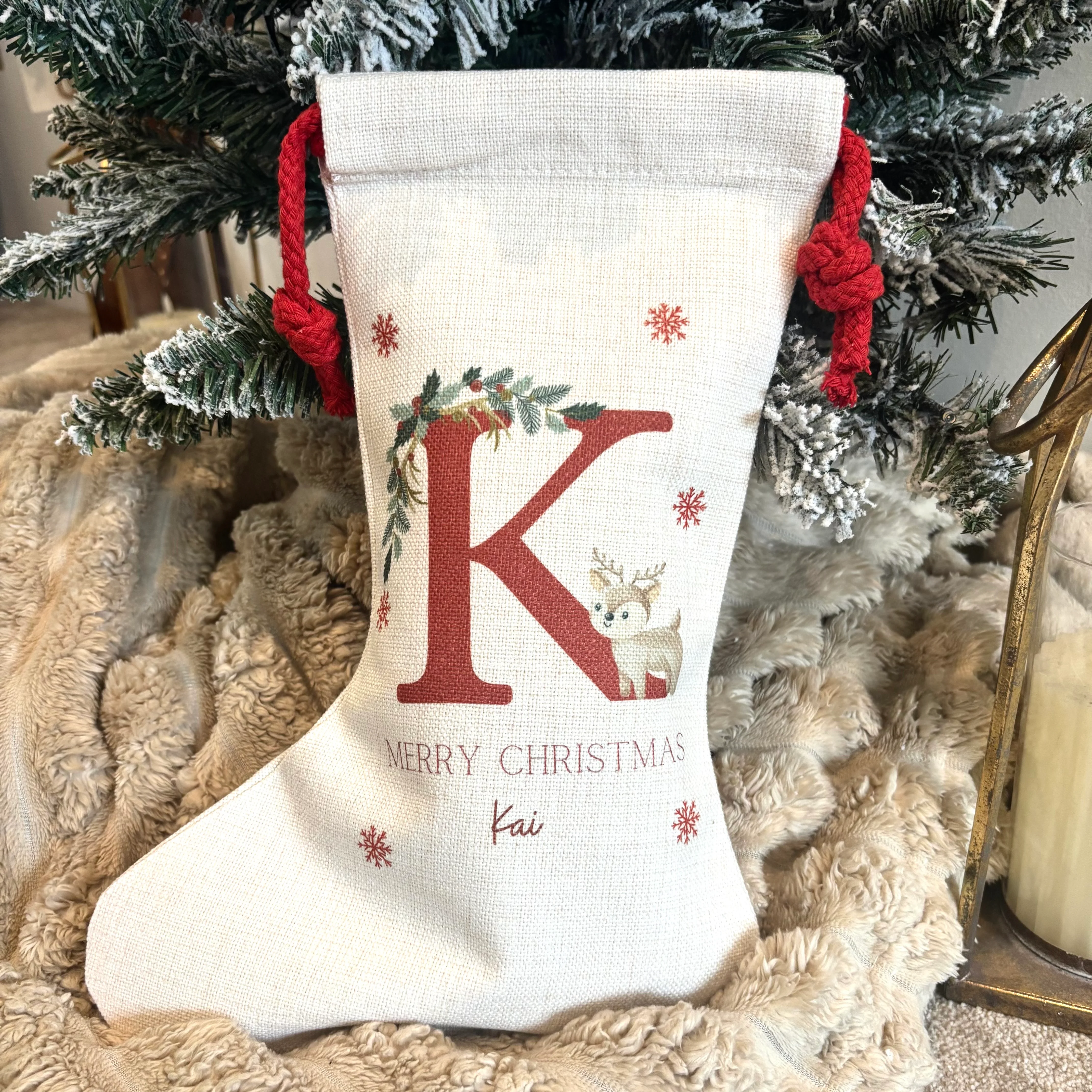 Santa Sack Initial Reindeer - Image 2