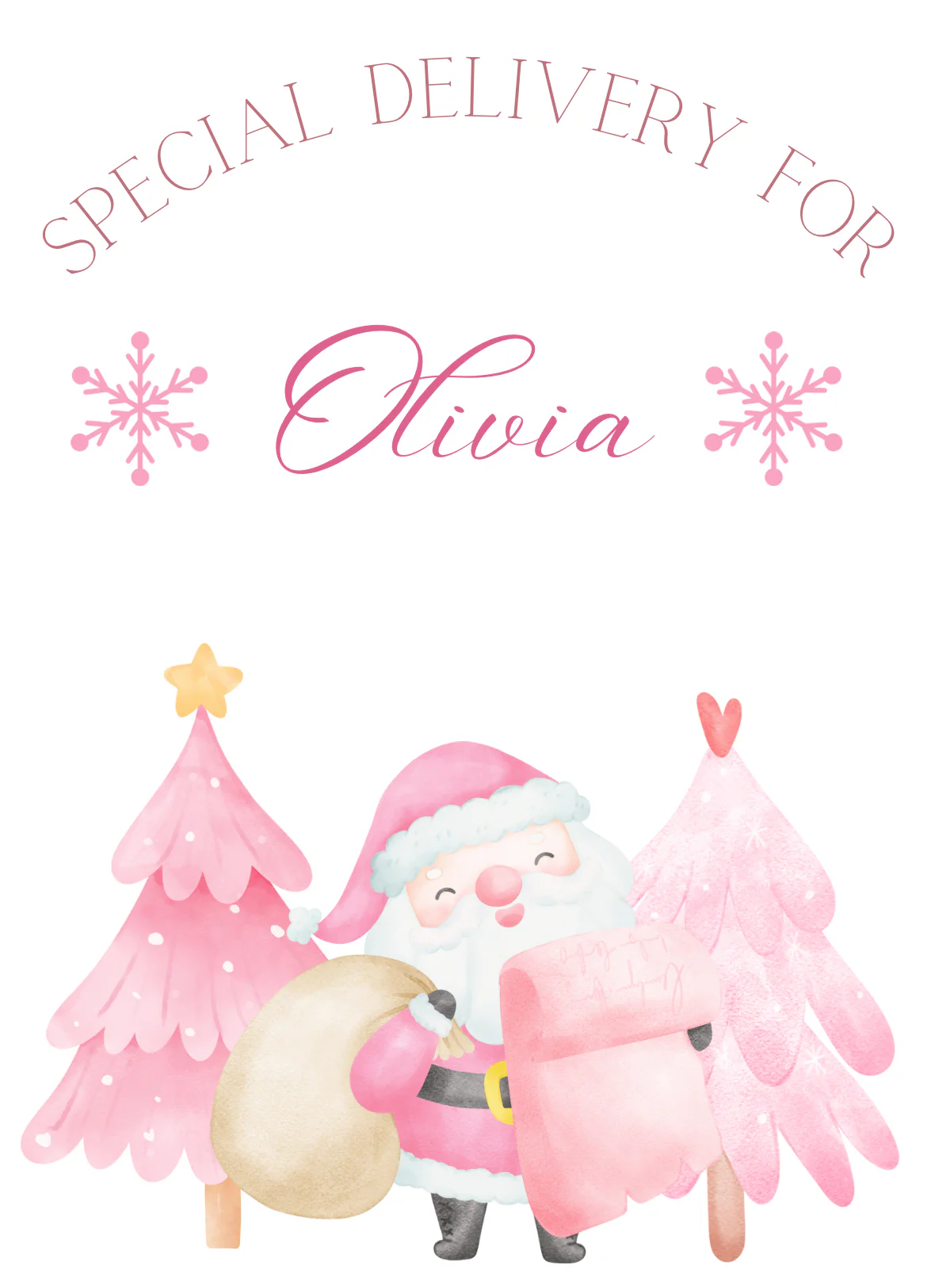 Santa Sack Pink Santa - Image 3