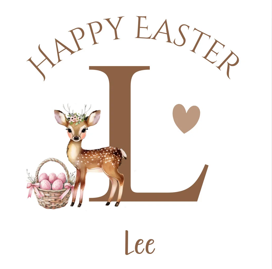 Tester Teddy and Tote Bag- Initial Deer