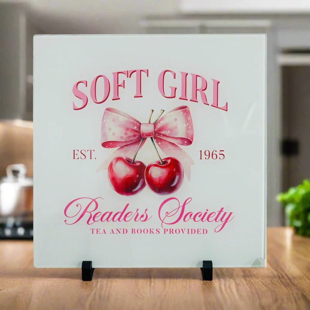 Soft Girl Cherry Vintage 30cm Chopping Board - Image 2