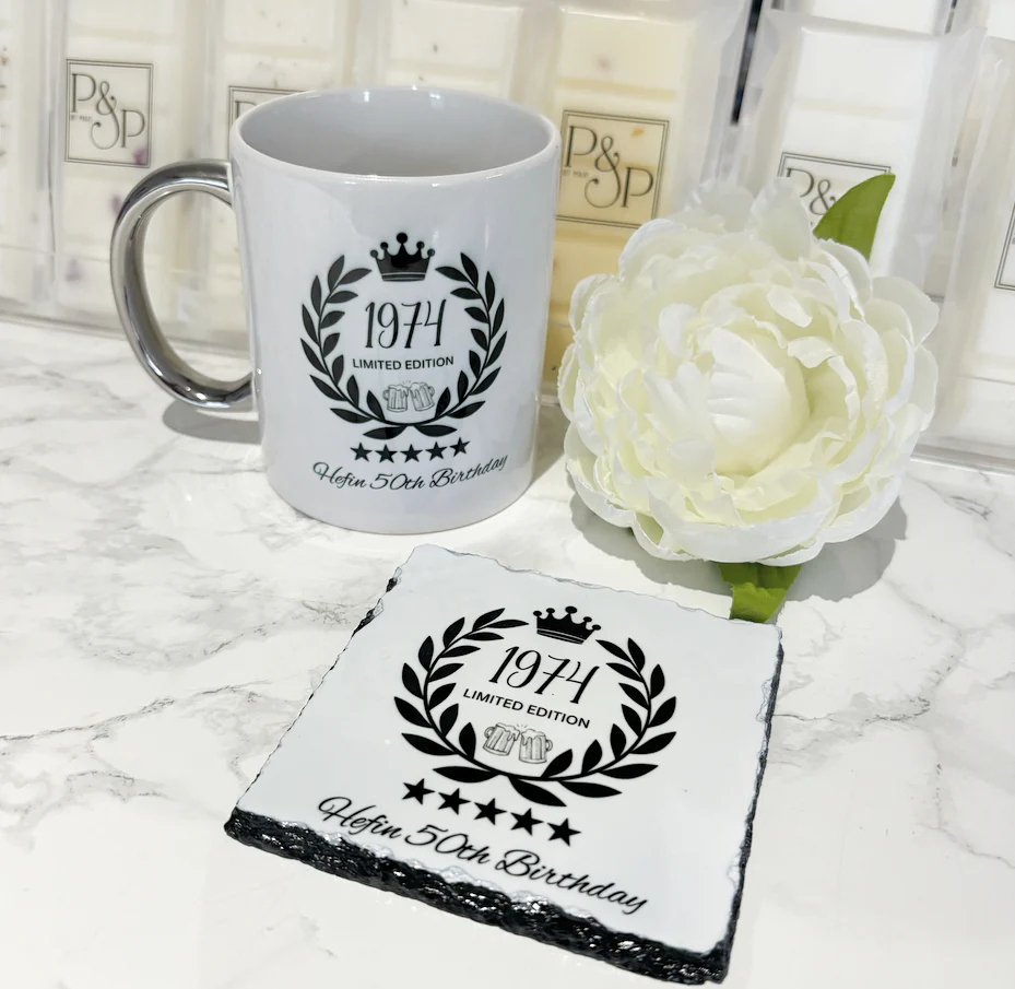 Year of Birth Mug and Coaster Set - Image 2
